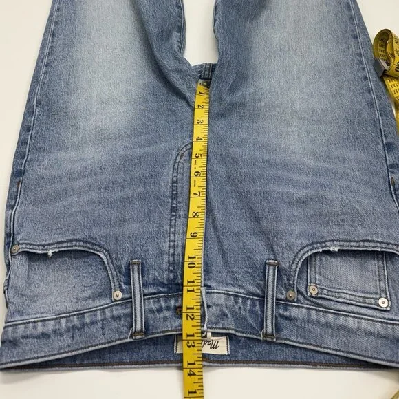 Madewell Jeans The Perfect Vintage Full Length Straight Leg Blue Womens 31 TALL - Picture 5 of 10